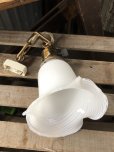 画像7: Vintage U.S.A. Milk Glass Globe Pendant Hanging Lamp (A004)