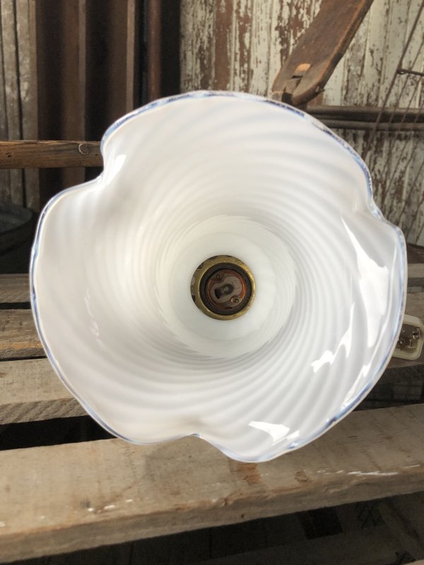 画像8: Vintage U.S.A. Milk Glass Globe Pendant Hanging Lamp (A005)