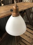 画像7: Vintage U.S.A. Milk Glass Globe Pendant Hanging Lamp (A002)