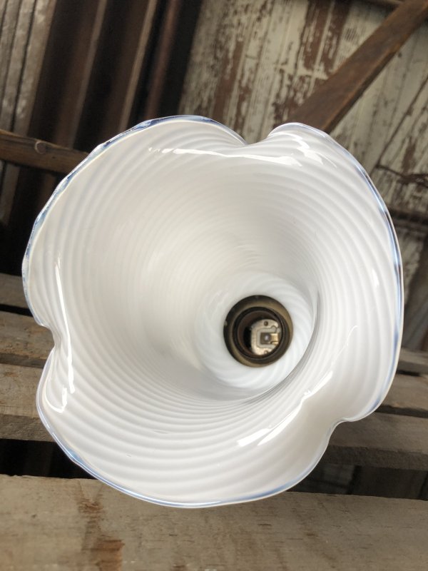 画像9: Vintage U.S.A. Milk Glass Globe Pendant Hanging Lamp (A003)