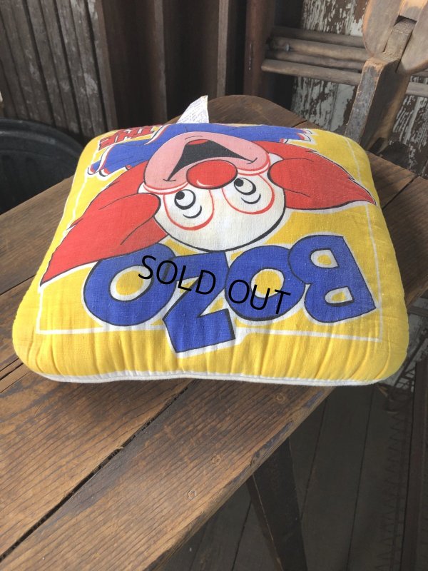 画像9: 70s Vintage BOZO THE CLOWN Throw Pillow Cushion (A008) 