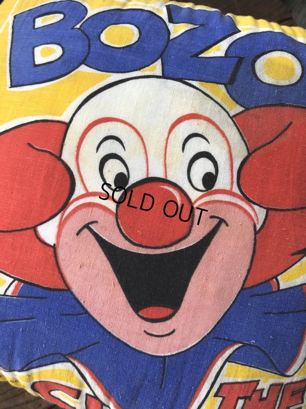 画像6: 70s Vintage BOZO THE CLOWN Throw Pillow Cushion (A008) 
