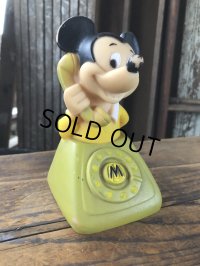 70s Vintage Mickey Rubber Doll Moshi Moshi (A007)