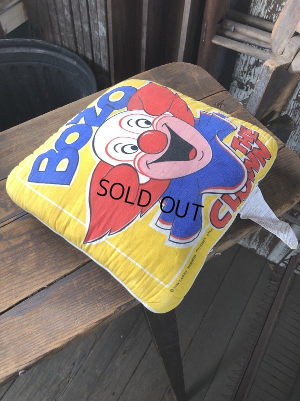 画像8: 70s Vintage BOZO THE CLOWN Throw Pillow Cushion (A008) 