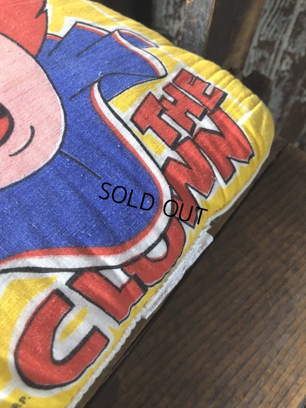 画像4: 70s Vintage BOZO THE CLOWN Throw Pillow Cushion (A008) 