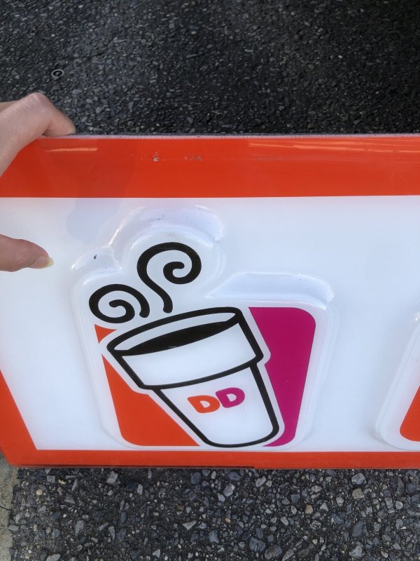 画像12: Vintage Advertising Dunkin' Donuts Store Display Drive-Thru Sign (A017)