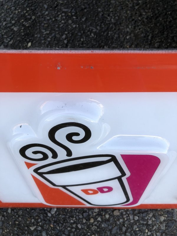 画像10: Vintage Advertising Dunkin' Donuts Store Display Drive-Thru Sign (A017)