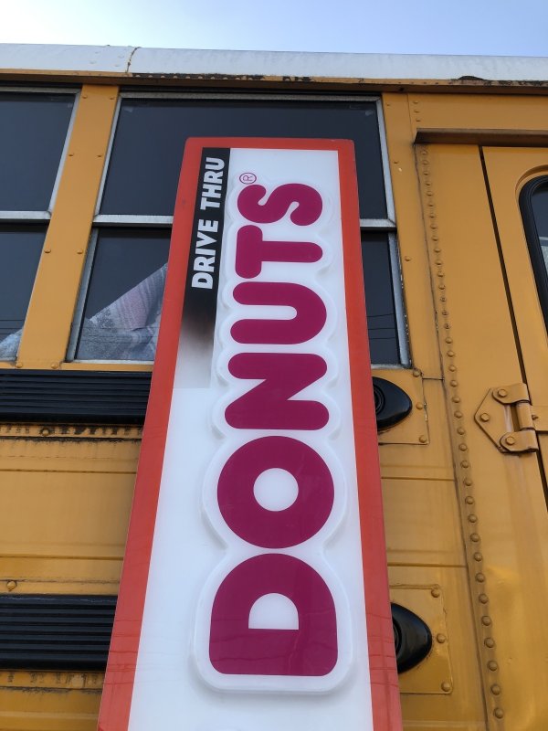 画像16: Vintage Advertising Dunkin' Donuts Store Display Drive-Thru Sign (A017)