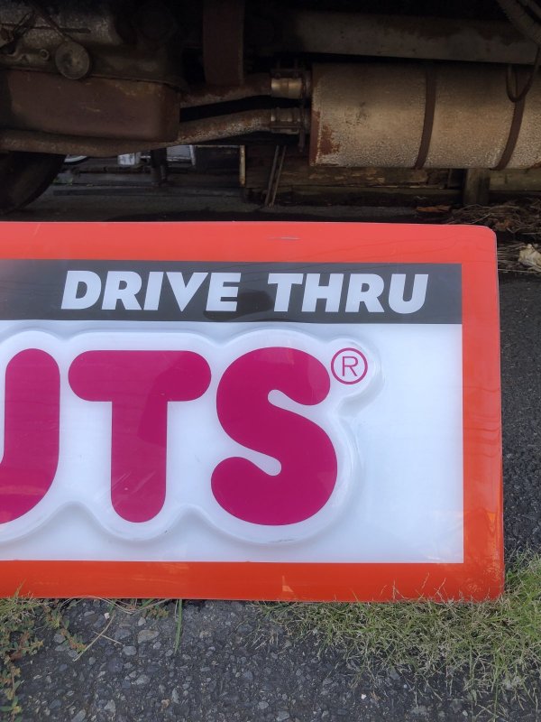 画像6: Vintage Advertising Dunkin' Donuts Store Display Drive-Thru Sign (A017)