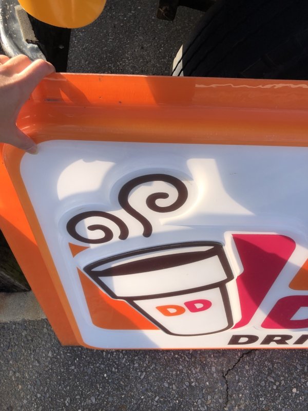 画像12: 【店舗引き取り限定】 Vintage Advertising Dunkin' Donuts Store Display Drive-Thru Sign (A018)