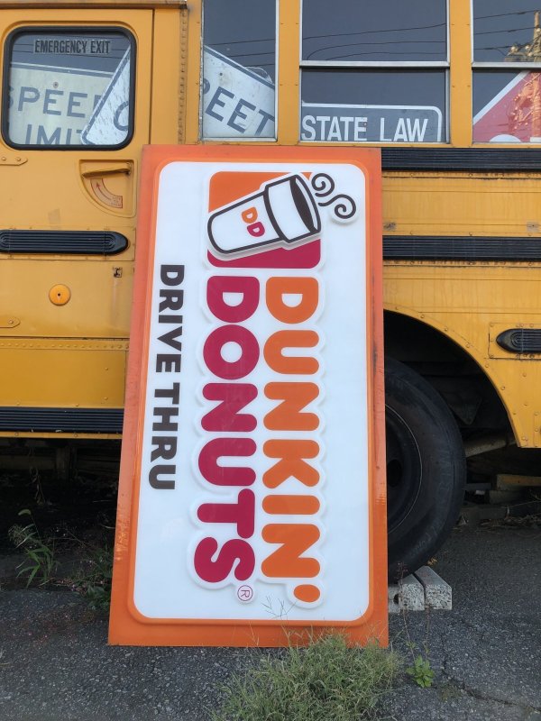 画像19: 【店舗引き取り限定】 Vintage Advertising Dunkin' Donuts Store Display Drive-Thru Sign (A018)