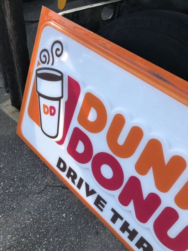 画像3: 【店舗引き取り限定】 Vintage Advertising Dunkin' Donuts Store Display Drive-Thru Sign (A018)