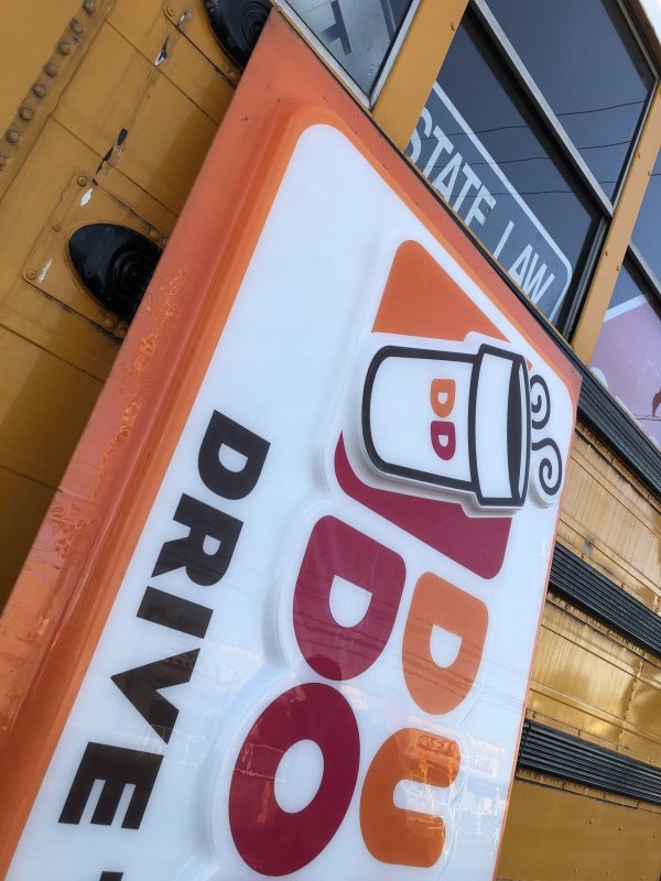 画像20: 【店舗引き取り限定】 Vintage Advertising Dunkin' Donuts Store Display Drive-Thru Sign (A018)