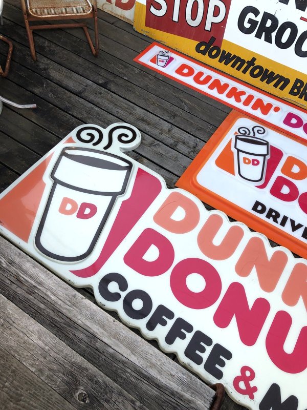 画像19: Vintage Advertising Dunkin' Donuts Store Display Drive-Thru Sign (A017)