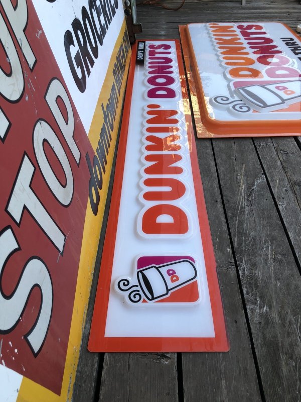 画像21: Vintage Advertising Dunkin' Donuts Store Display Drive-Thru Sign (A017)