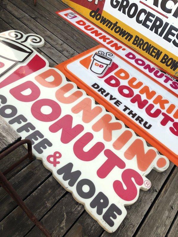 画像18: 【店舗引き取り限定】 Original Vintage Dunkin' Donuts Advertising Store Display COFFEE & MORE Sign (A019)