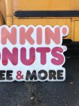 画像4: 【店舗引き取り限定】 Original Vintage Dunkin' Donuts Advertising Store Display COFFEE & MORE Sign (A019)
