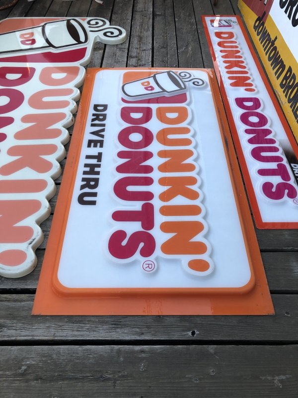 画像24: 【店舗引き取り限定】 Vintage Advertising Dunkin' Donuts Store Display Drive-Thru Sign (A018)