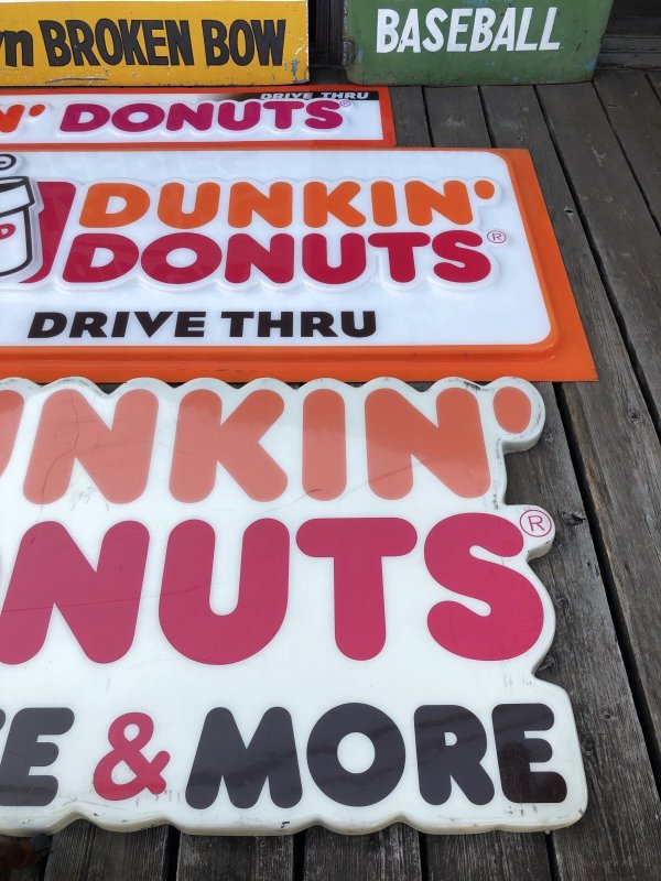 画像20: Vintage Advertising Dunkin' Donuts Store Display Drive-Thru Sign (A017)