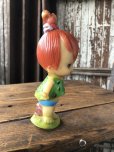 画像4: 70s Vintage SANITOY The Flintstones Pebbles Vinyl Figure (A021) 