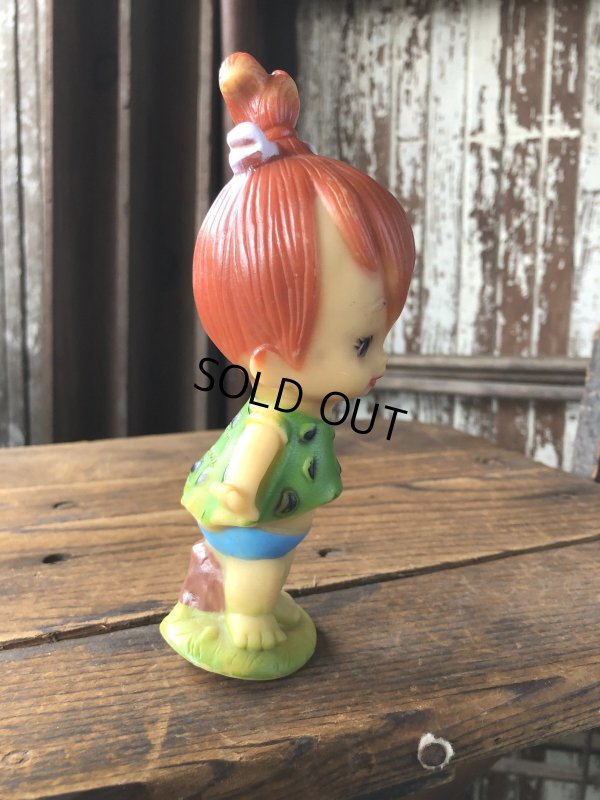 画像4: 70s Vintage SANITOY The Flintstones Pebbles Vinyl Figure (A021) 