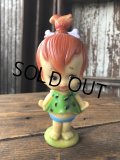 70s Vintage SANITOY The Flintstones Pebbles Vinyl Figure (A021) 