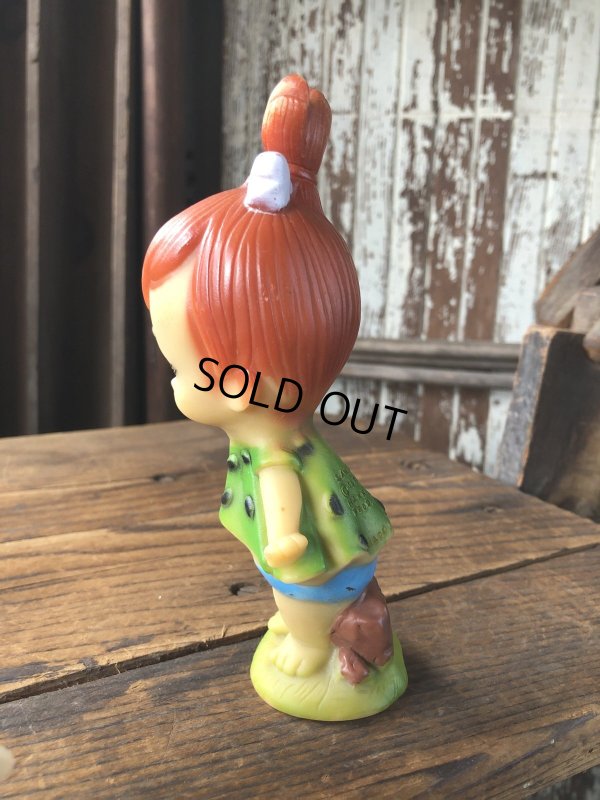 画像2: 70s Vintage SANITOY The Flintstones Pebbles Vinyl Figure (A021) 