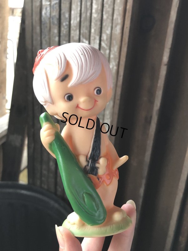 画像11: 70s Vintage SANITOY The Flintstones Bamm-Bamm Vinyl Figure (A022) 