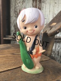 70s Vintage SANITOY The Flintstones Bamm-Bamm Vinyl Figure (A022) 
