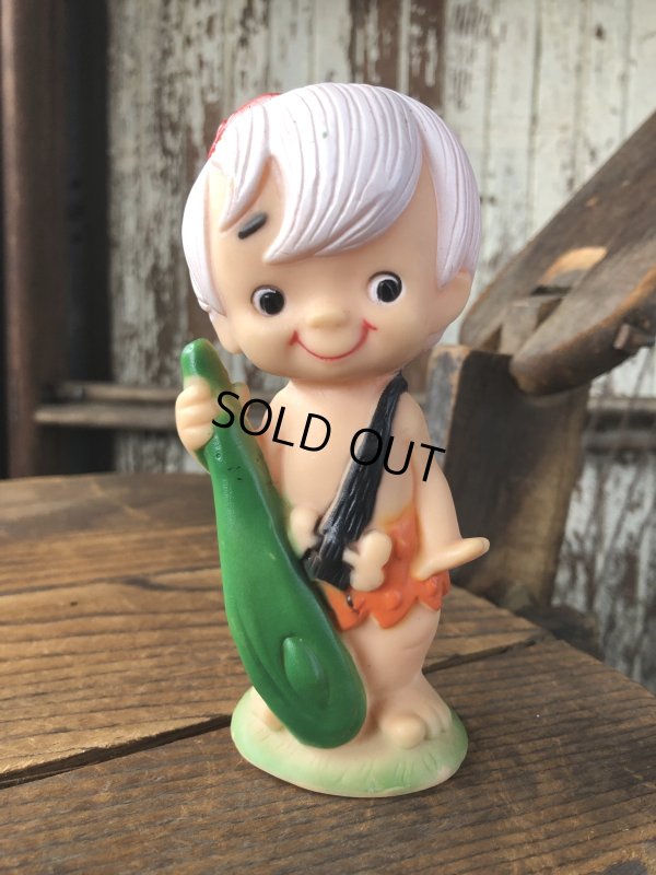 画像1: 70s Vintage SANITOY The Flintstones Bamm-Bamm Vinyl Figure (A022) 