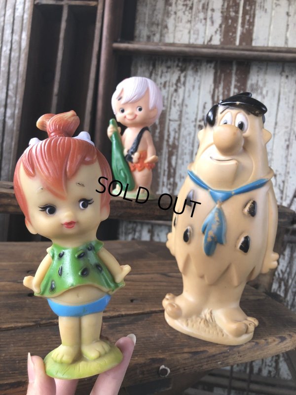 画像11: 70s Vintage SANITOY The Flintstones Pebbles Vinyl Figure (A021) 