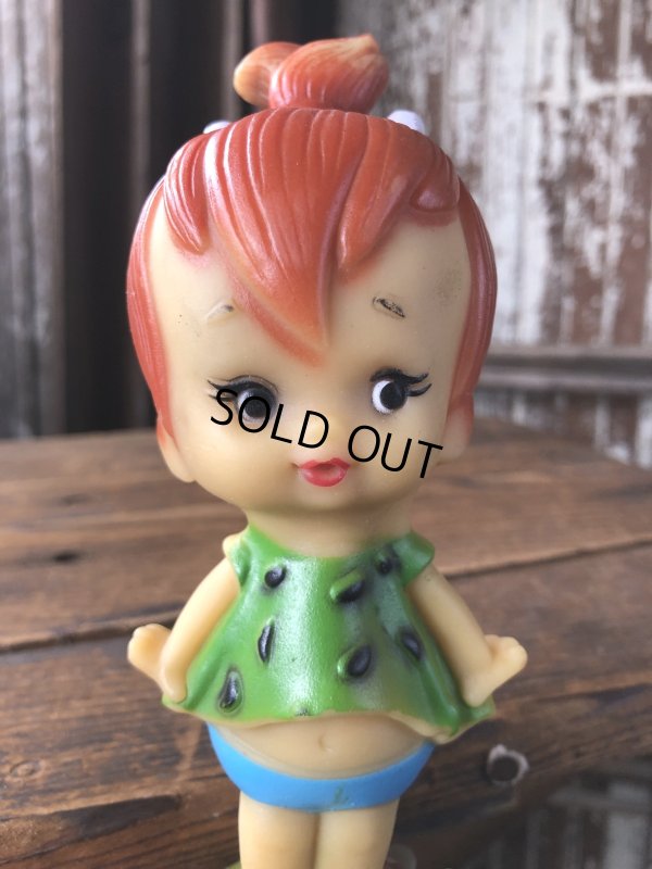 画像8: 70s Vintage SANITOY The Flintstones Pebbles Vinyl Figure (A021) 