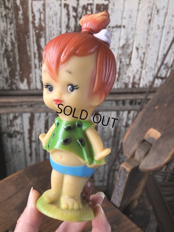 画像9: 70s Vintage SANITOY The Flintstones Pebbles Vinyl Figure (A021) 