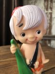 画像9: 70s Vintage SANITOY The Flintstones Bamm-Bamm Vinyl Figure (A022) 