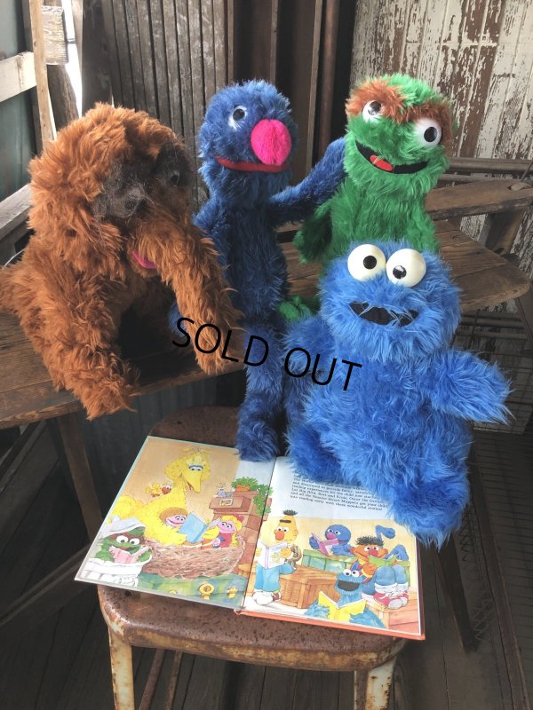 画像10: 70s Vintage Knickerbocker Sesame Street Cookie Monster Plush Doll 57cm (A025)