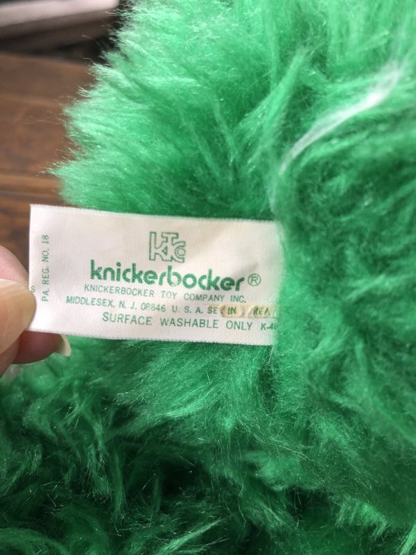 画像4: 70s Vintage Knickerbocker Sesame Street Oscar Plush Doll 43cm (A023)