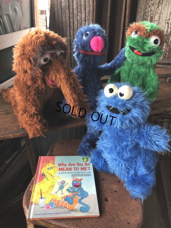 画像9: 70s Vintage Knickerbocker Sesame Street Grover Plush Doll 57cm (A024)
