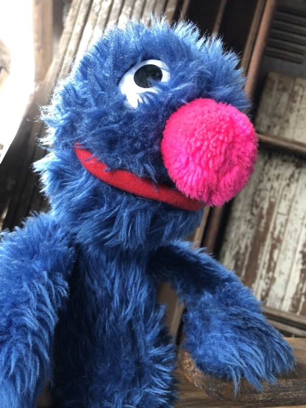画像7: 70s Vintage Knickerbocker Sesame Street Grover Plush Doll 57cm (A024)