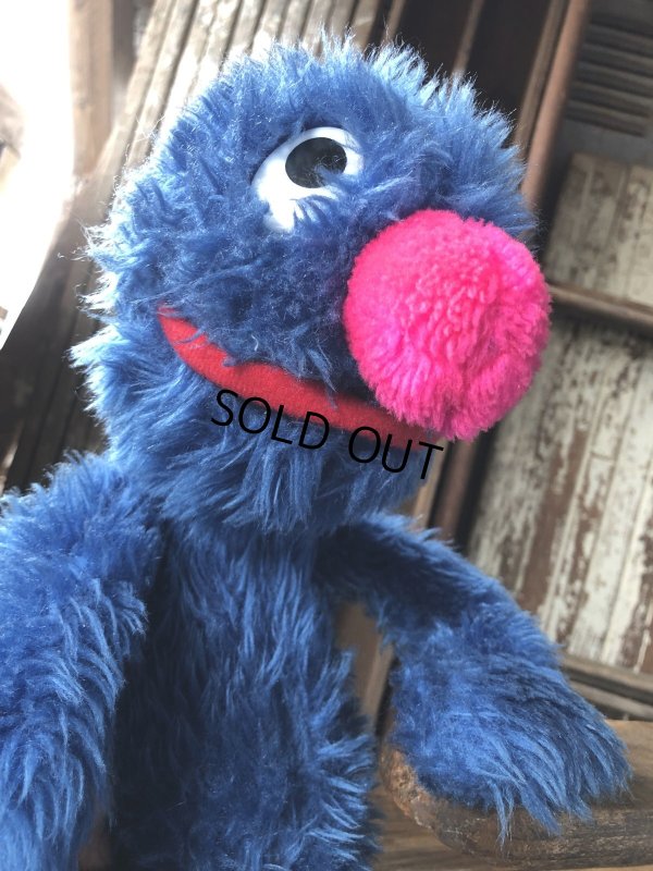 画像7: 70s Vintage Knickerbocker Sesame Street Grover Plush Doll 57cm (A024)