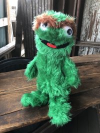 70s Vintage Knickerbocker Sesame Street Oscar Plush Doll 43cm (A023)