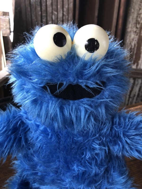 画像9: 70s Vintage Knickerbocker Sesame Street Cookie Monster Plush Doll 57cm (A025)