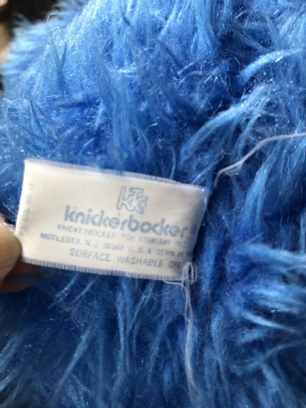 画像4: 70s Vintage Knickerbocker Sesame Street Cookie Monster Plush Doll 57cm (A025)