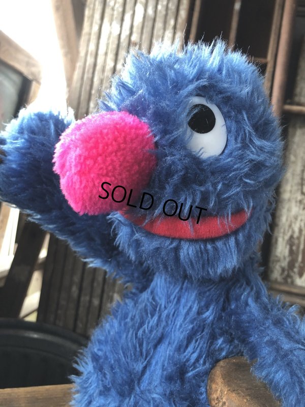 画像6: 70s Vintage Knickerbocker Sesame Street Grover Plush Doll 57cm (A024)