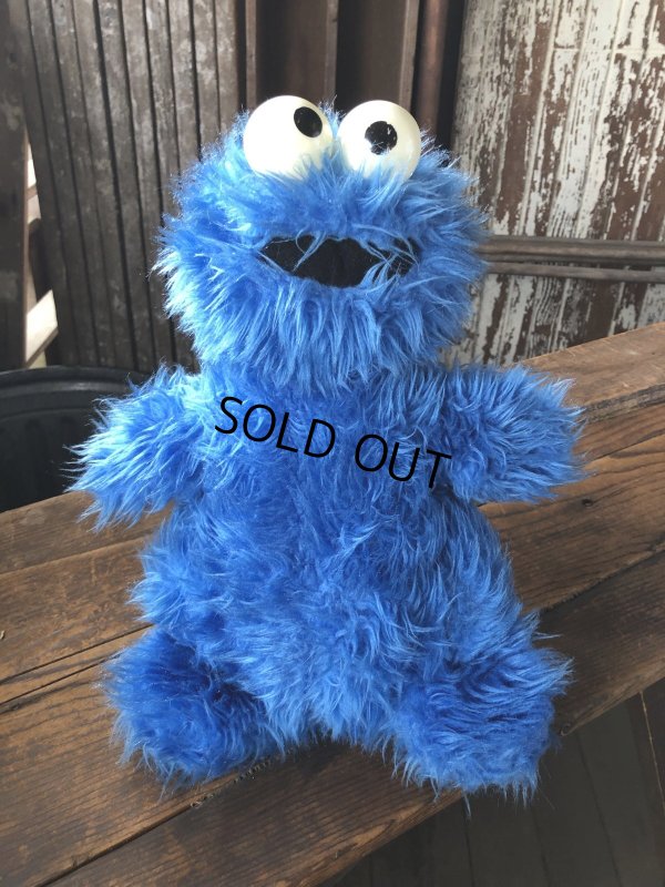 画像1: 70s Vintage Knickerbocker Sesame Street Cookie Monster Plush Doll 57cm (A025)