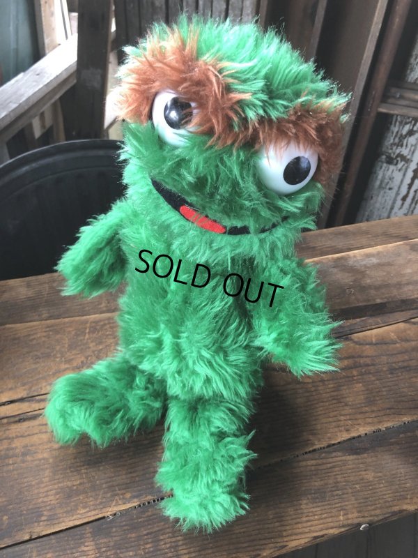 画像6: 70s Vintage Knickerbocker Sesame Street Oscar Plush Doll 43cm (A023)