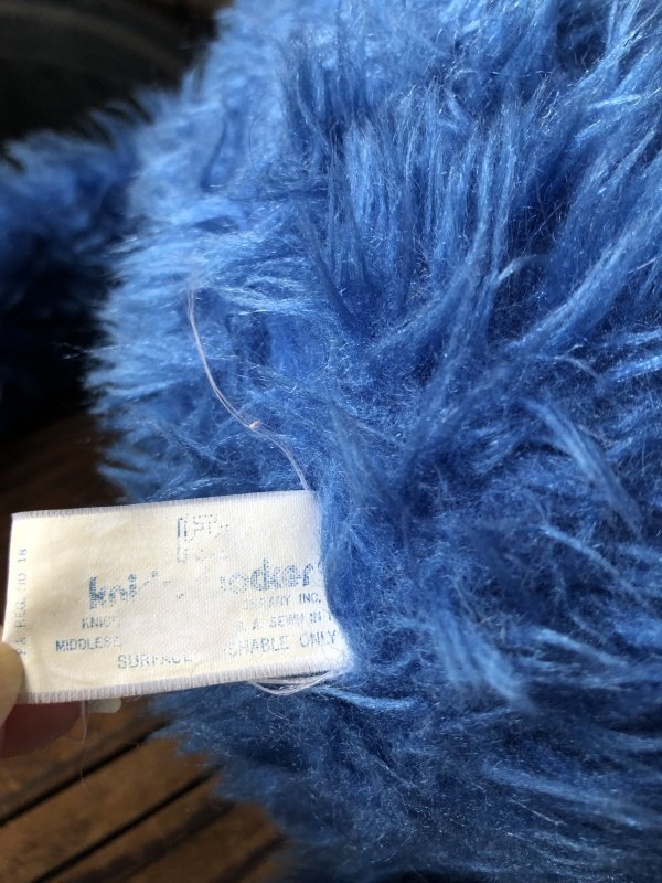 画像4: 70s Vintage Knickerbocker Sesame Street Grover Plush Doll 57cm (A024)