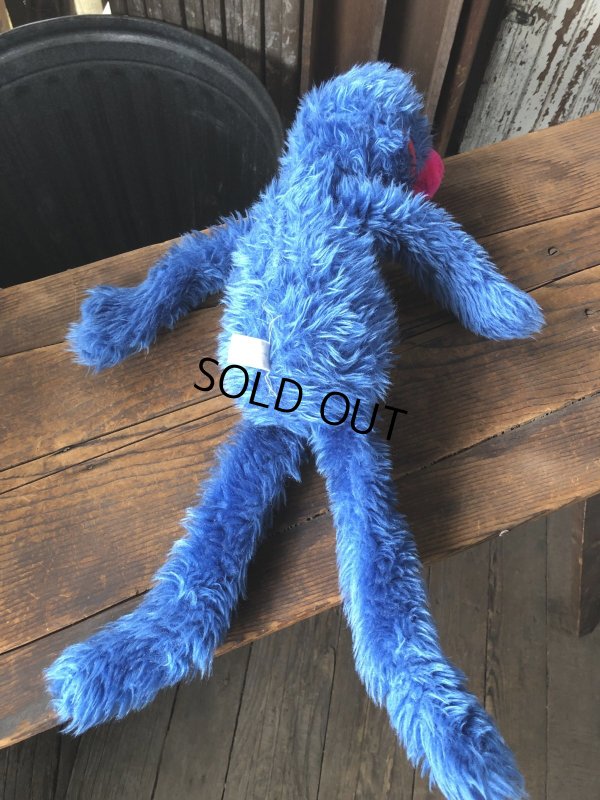 画像3: 70s Vintage Knickerbocker Sesame Street Grover Plush Doll 57cm (A024)