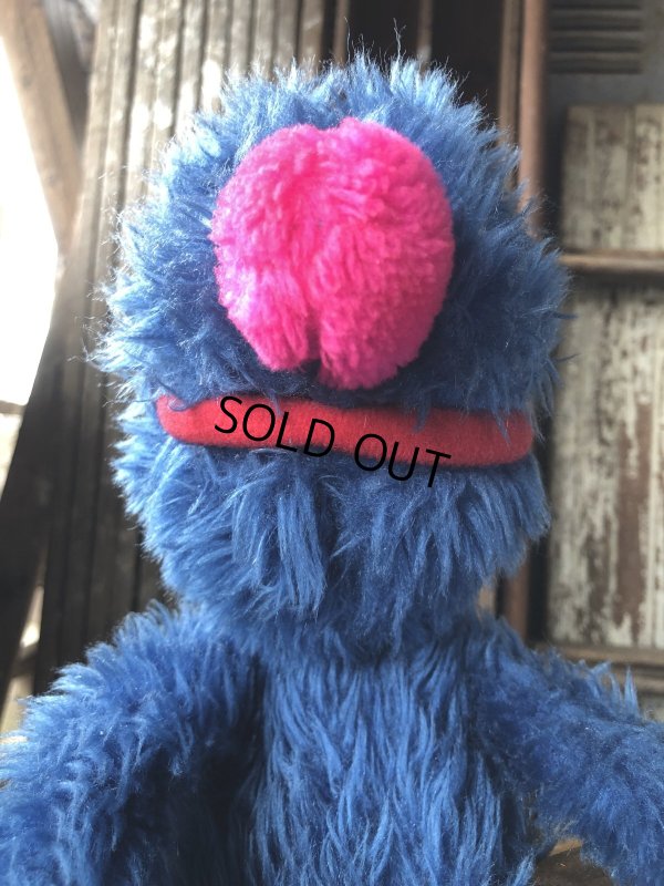画像8: 70s Vintage Knickerbocker Sesame Street Grover Plush Doll 57cm (A024)