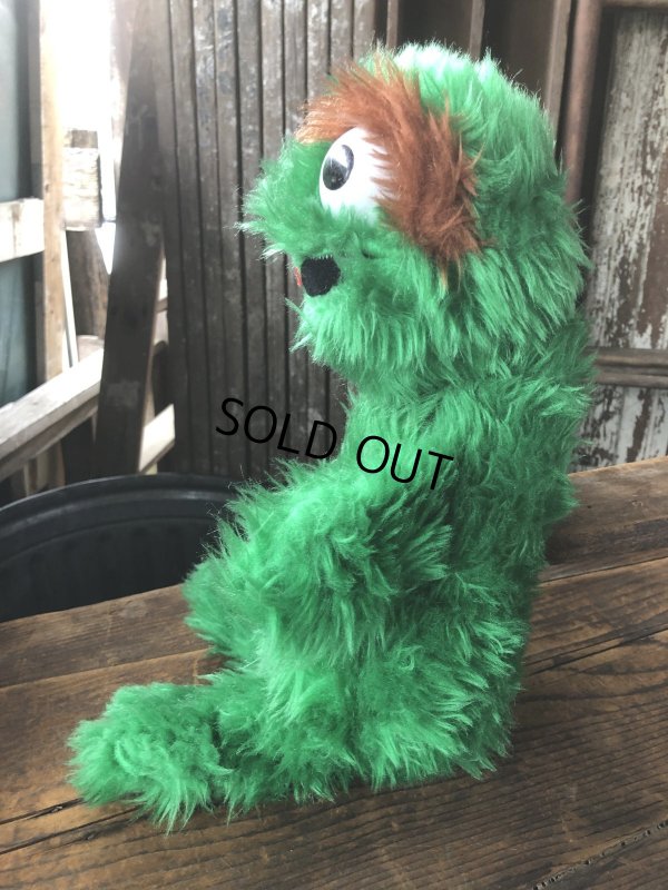 画像2: 70s Vintage Knickerbocker Sesame Street Oscar Plush Doll 43cm (A023)