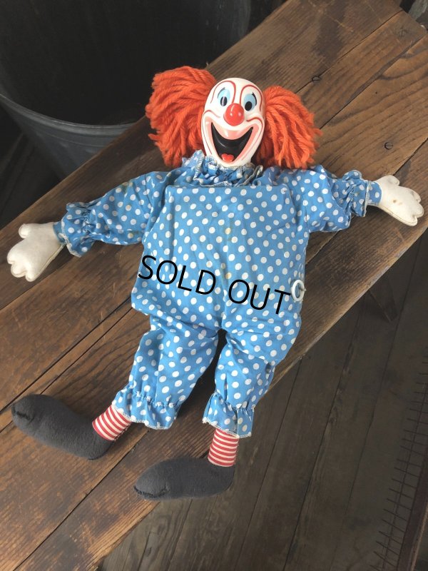 画像13: 60s Vintage Mattel Bozo the Clown Pullstring Talking Doll (A029)